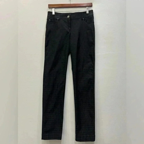 89th & Madison Woman’s Black Checkered Pants Size 6​​ - Picture 1 of 10
